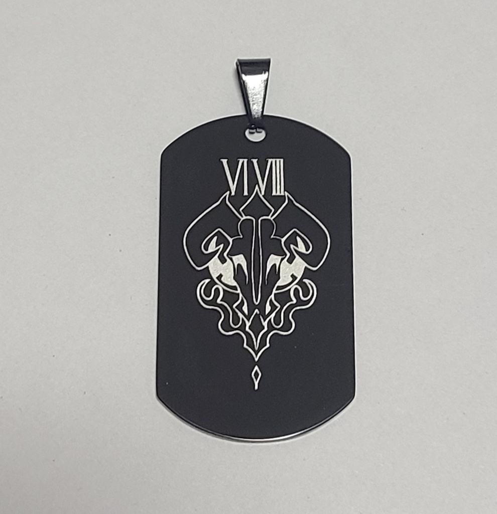 ブルアカ シンボルモチーフ ステンレスドッグタグ ブラック Vol.2