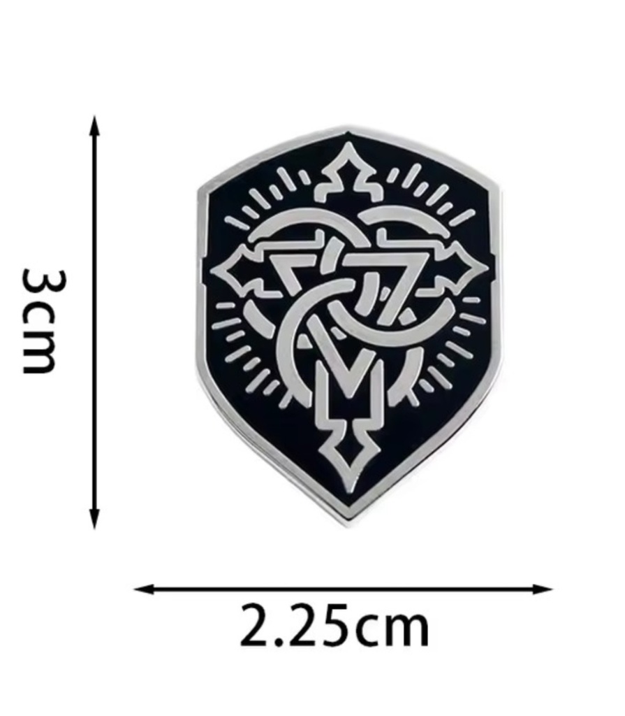 ブルアカ メタルピンバッチ トリニティマーキング風 ラペルピン コスプレ