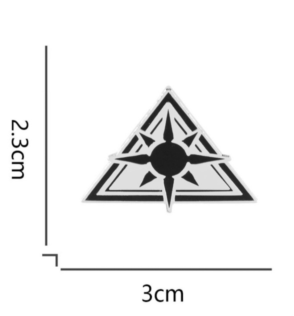 ブルアカ メタルピンバッチ アビドスマーキング風 ラペルピン コスプレ