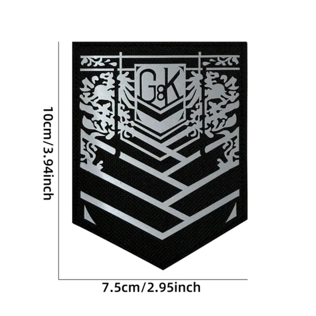 ドルフロ マーキング風 ミリタリーワッペンB ベルクロ仕様