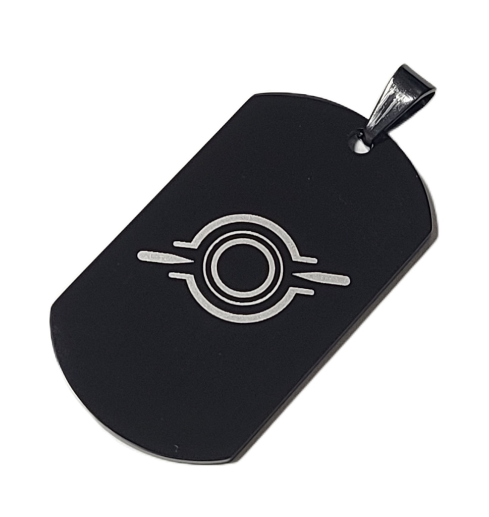 ブルアカ ヘイローモチーフ ドッグタグ ブラック