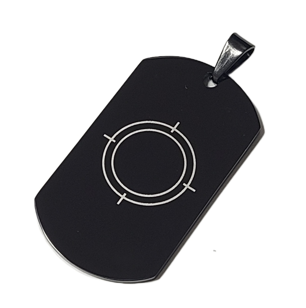 ブルアカ ヘイローモチーフ ドッグタグ ブラック