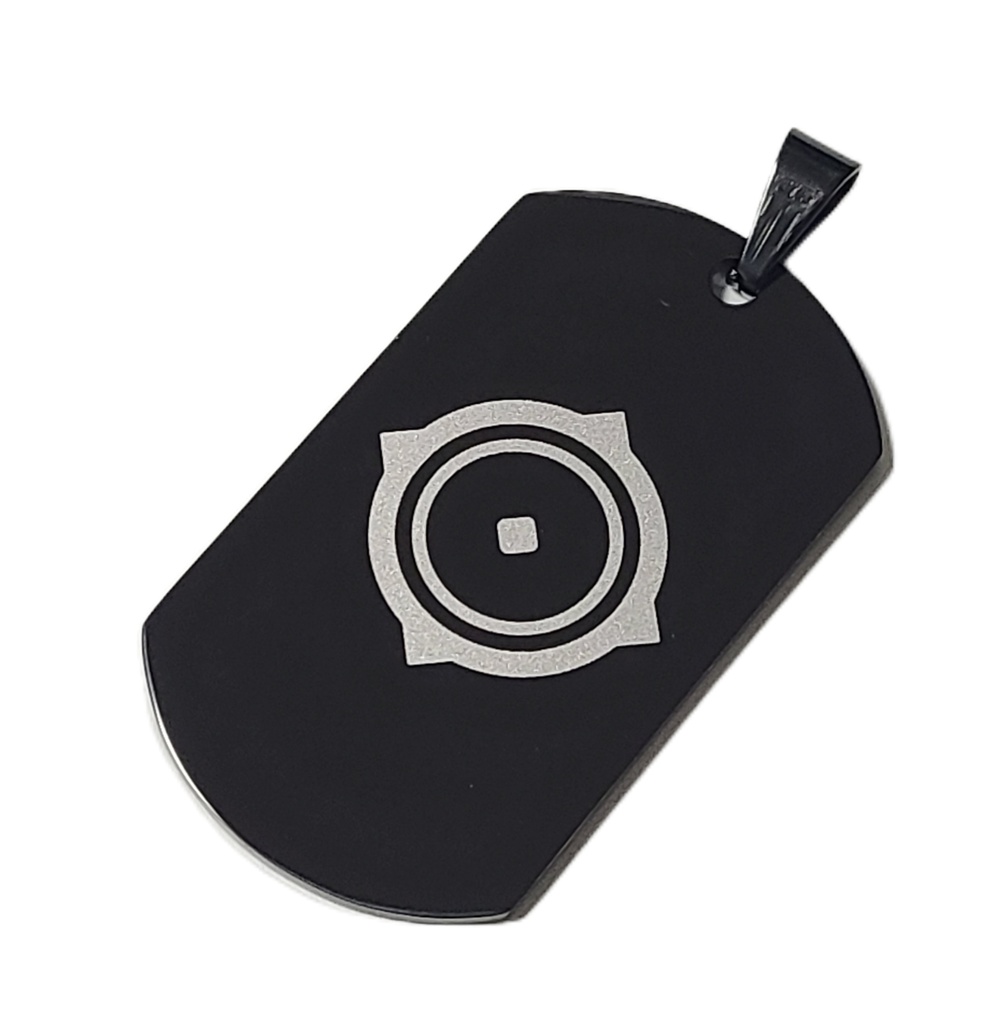 ブルアカ ヘイローモチーフ ドッグタグ ブラック