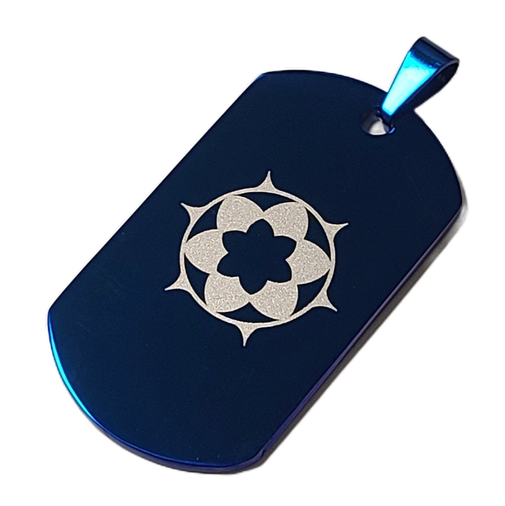 ブルアカ ヘイローモチーフ ドッグタグ ダークブルー