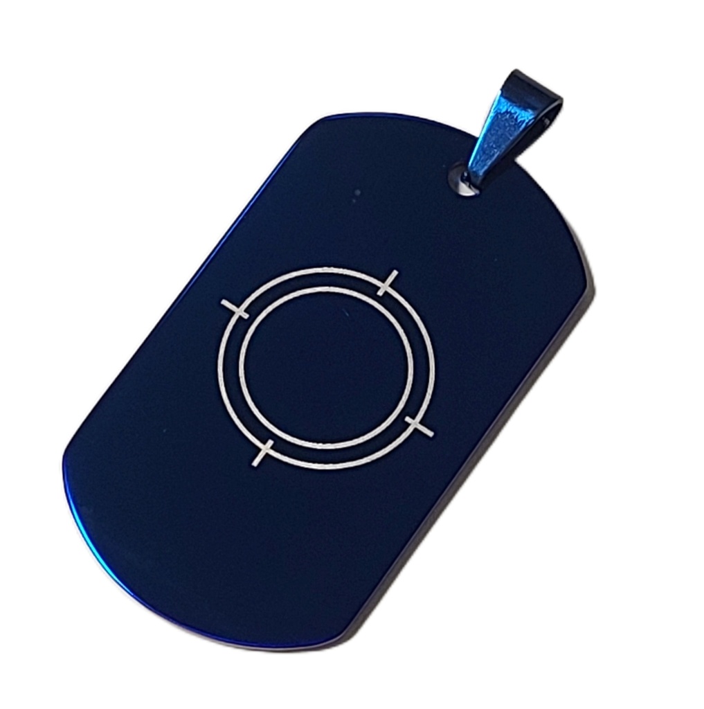 ブルアカ ヘイローモチーフ ドッグタグ ダークブルー