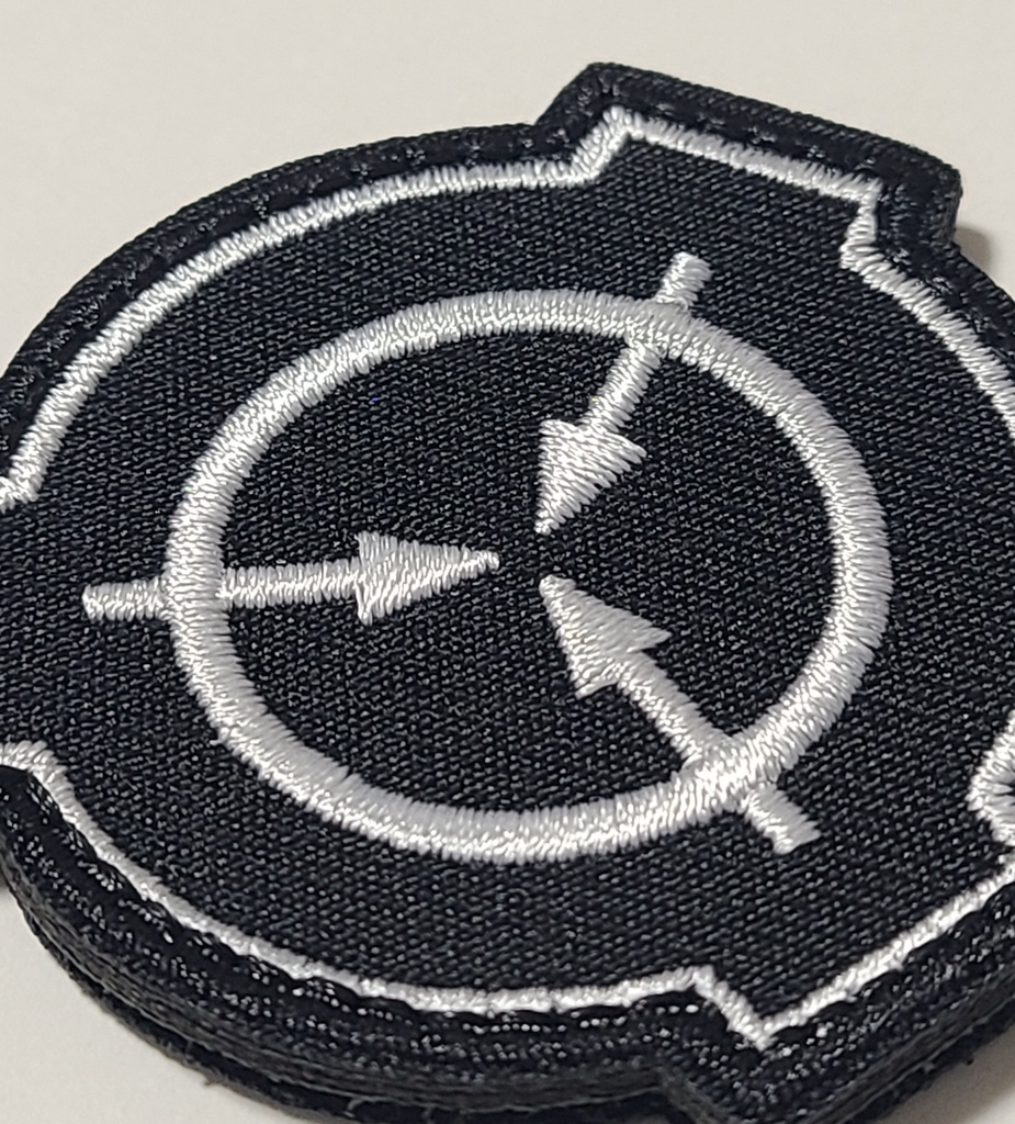 ミリタリー刺繍ワッペン 面ファスナー仕様/SCPマーキング風 マークタイプS