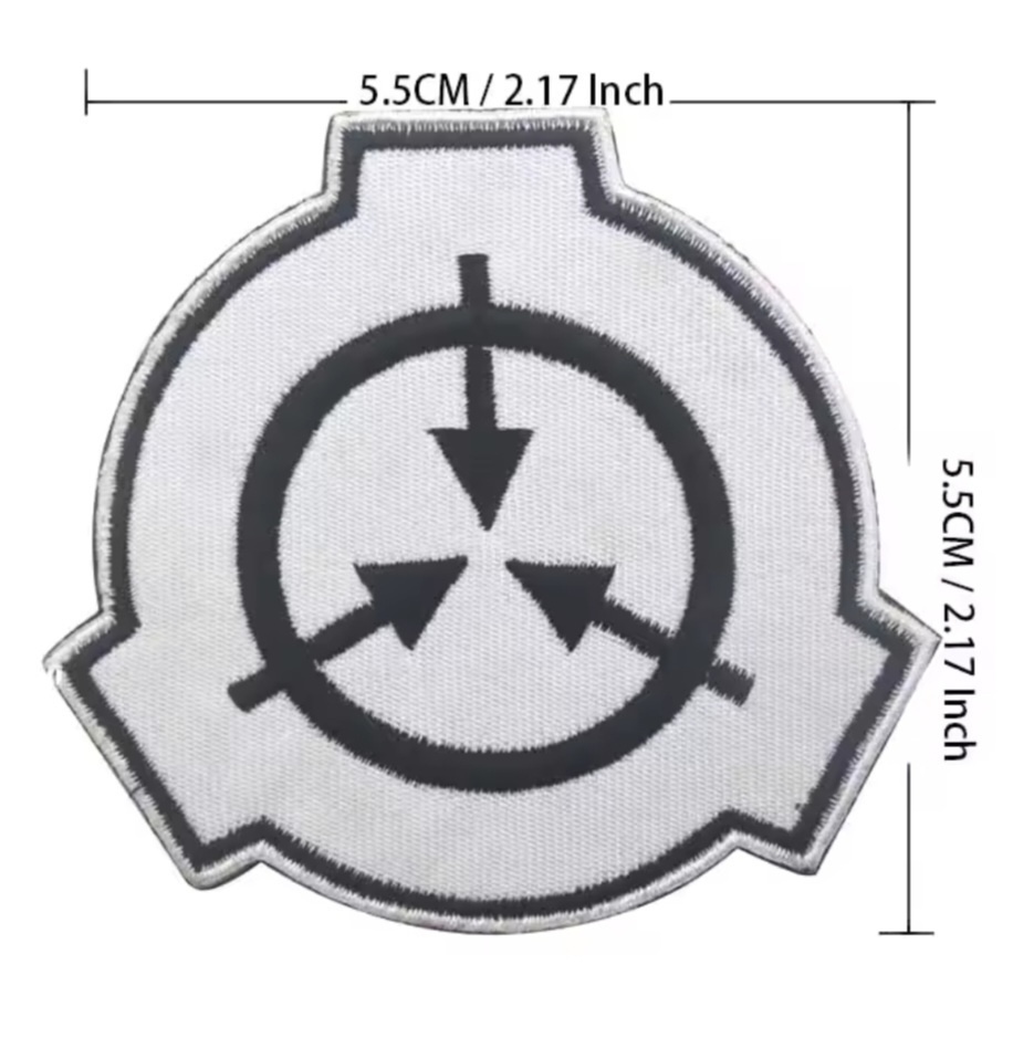 ミリタリー刺繍ワッペン 面ファスナー仕様/SCPマーキング風 マークタイプS