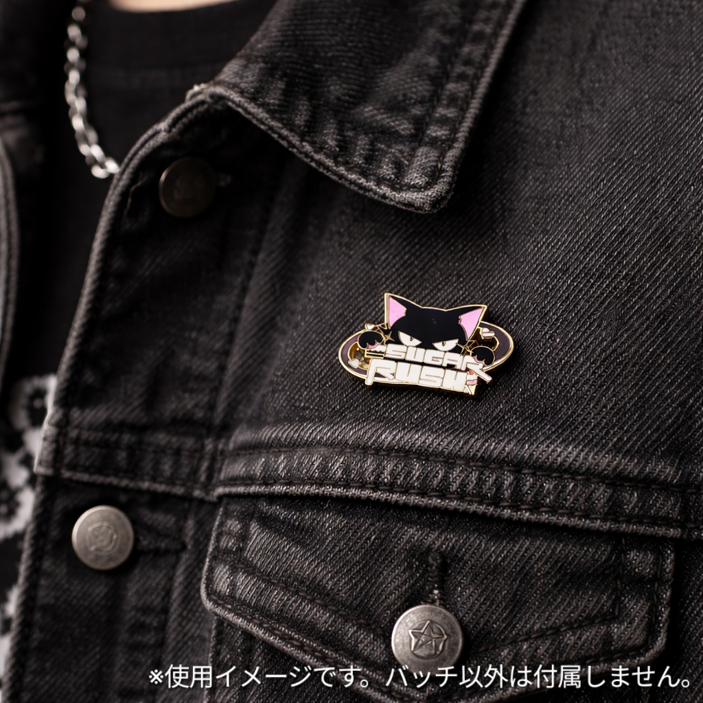 ブルアカ メタルピンバッチ SUGAR RUSHマーキング風 ラペルピン コスプレ