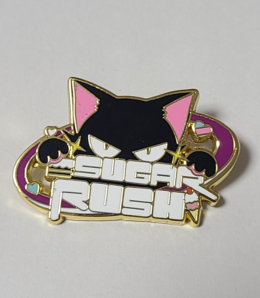ブルアカ メタルピンバッチ SUGAR RUSHマーキング風 ラペルピン コスプレ