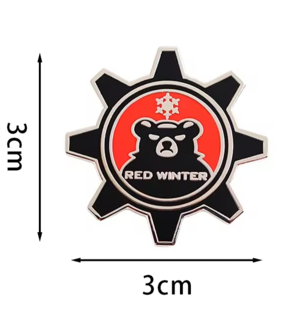 ブルアカ メタルピンバッチ レッドウインターマーキング風 ラペルピン コスプレ