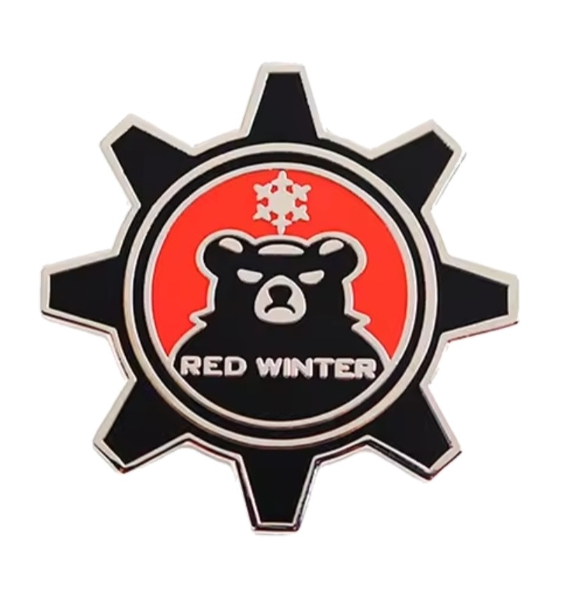 ブルアカ メタルピンバッチ レッドウインターマーキング風 ラペルピン コスプレ