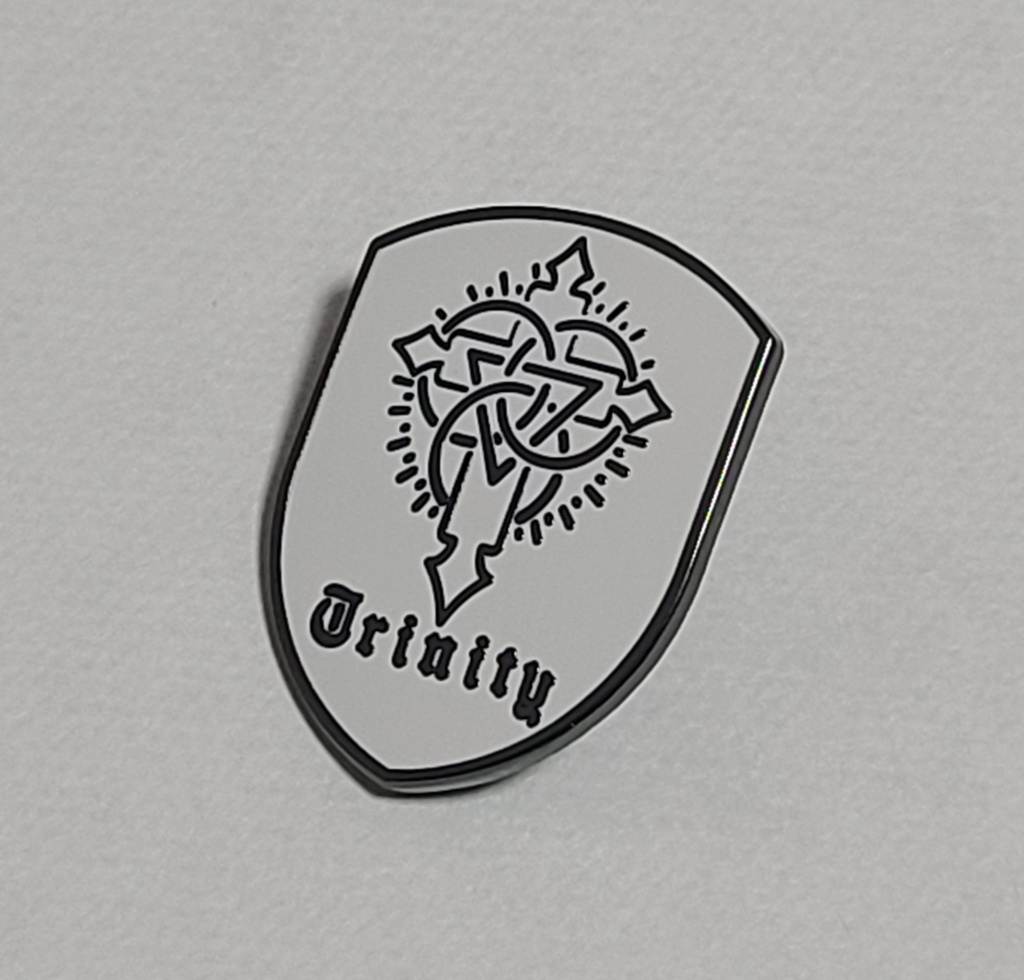 ブルアカ メタルピンバッチ トリニティマーキング風(WH) ラペルピン コスプレ