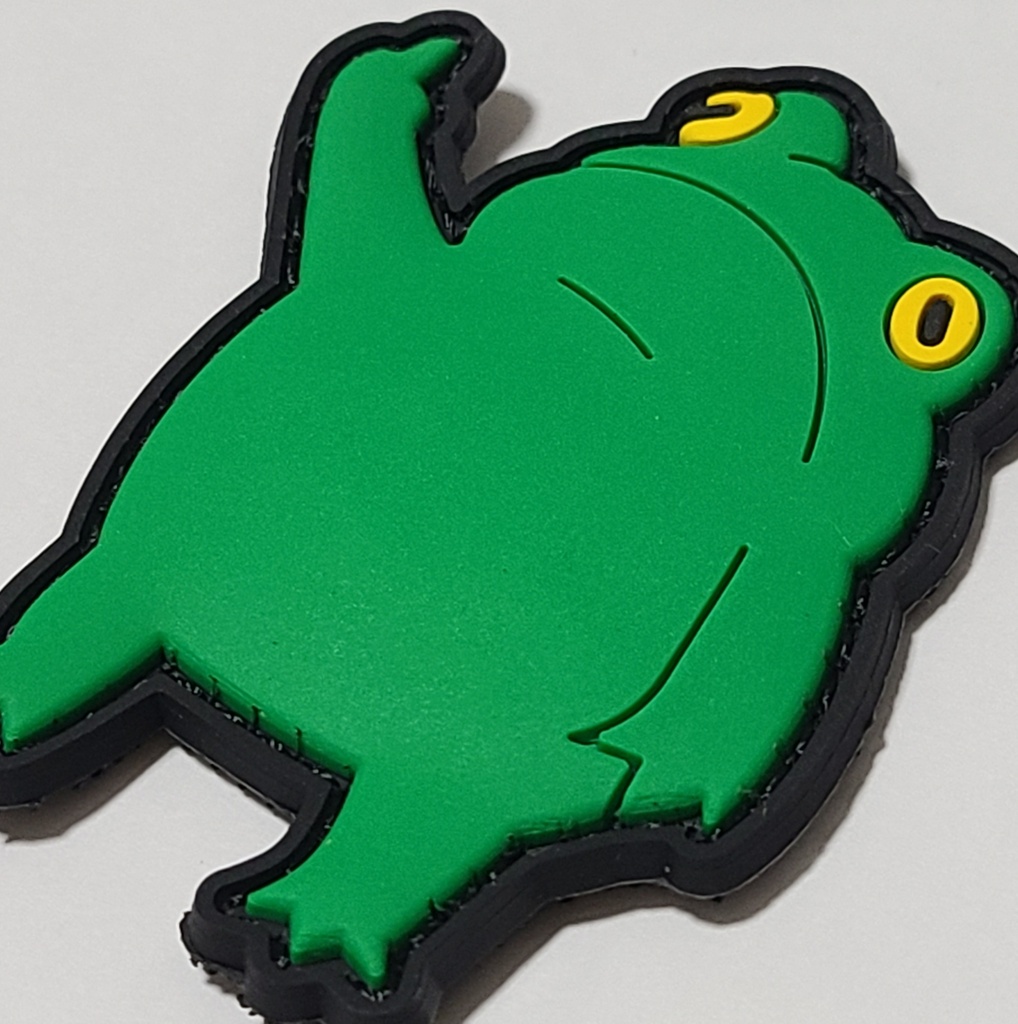 PVC 3D ベルクロワッペン CRITTAC カエル ミリタリーパッチ