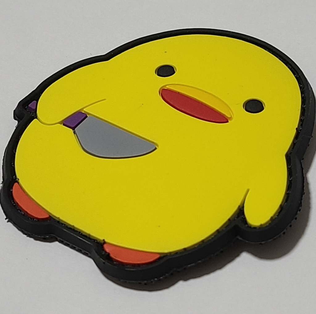 PVC 3D ベルクロワッペン CRITTAC ヒヨコ ミリタリーパッチ