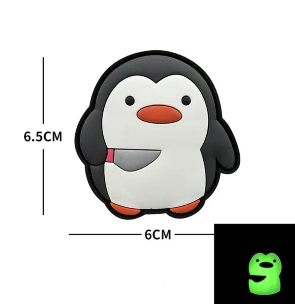 PVC 3D ベルクロワッペン CRITTAC ペンギン ミリタリーパッチ