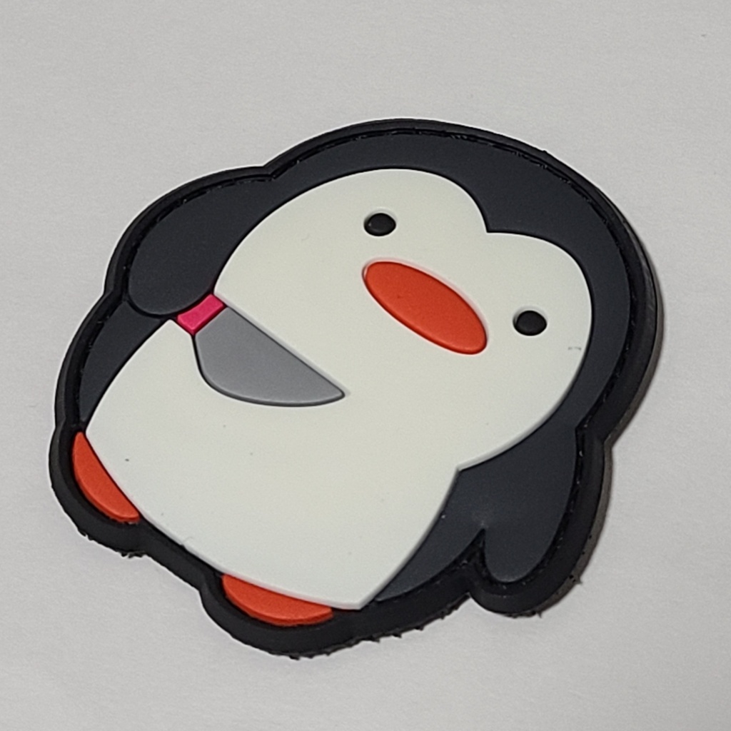 PVC 3D ベルクロワッペン CRITTAC ペンギン ミリタリーパッチ