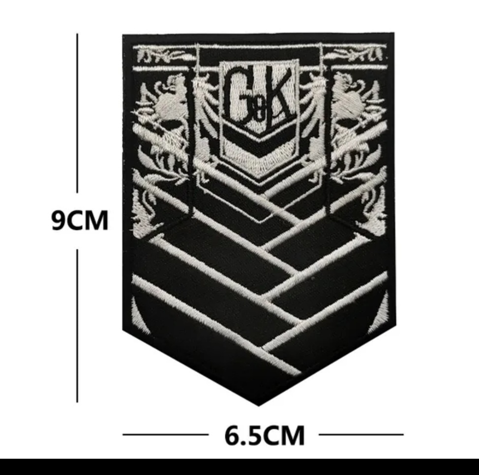 ベルクロワッペン ドルフロマーキング 刺繍タイプ グリフィン&クルーガー