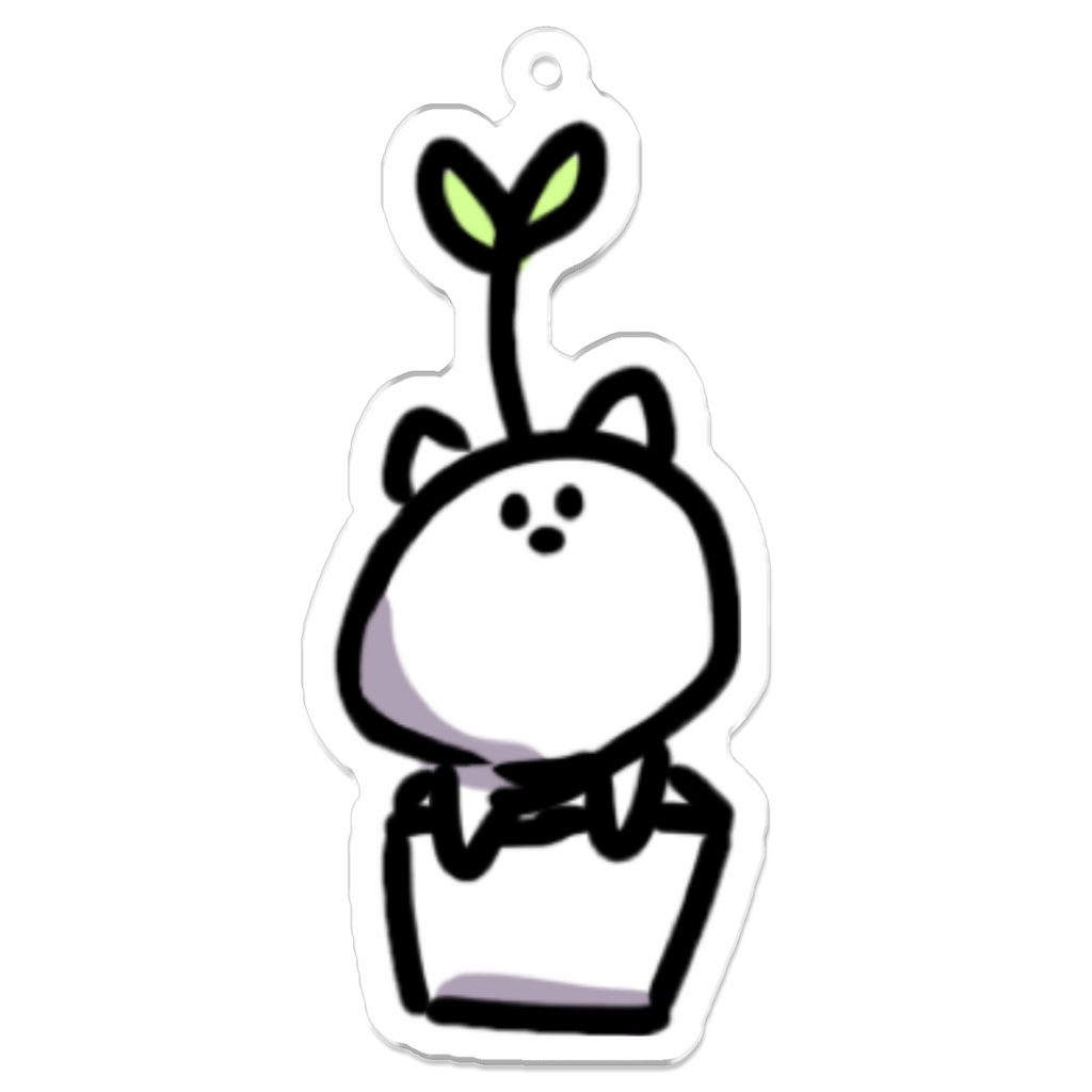 ねこ 植木鉢ver