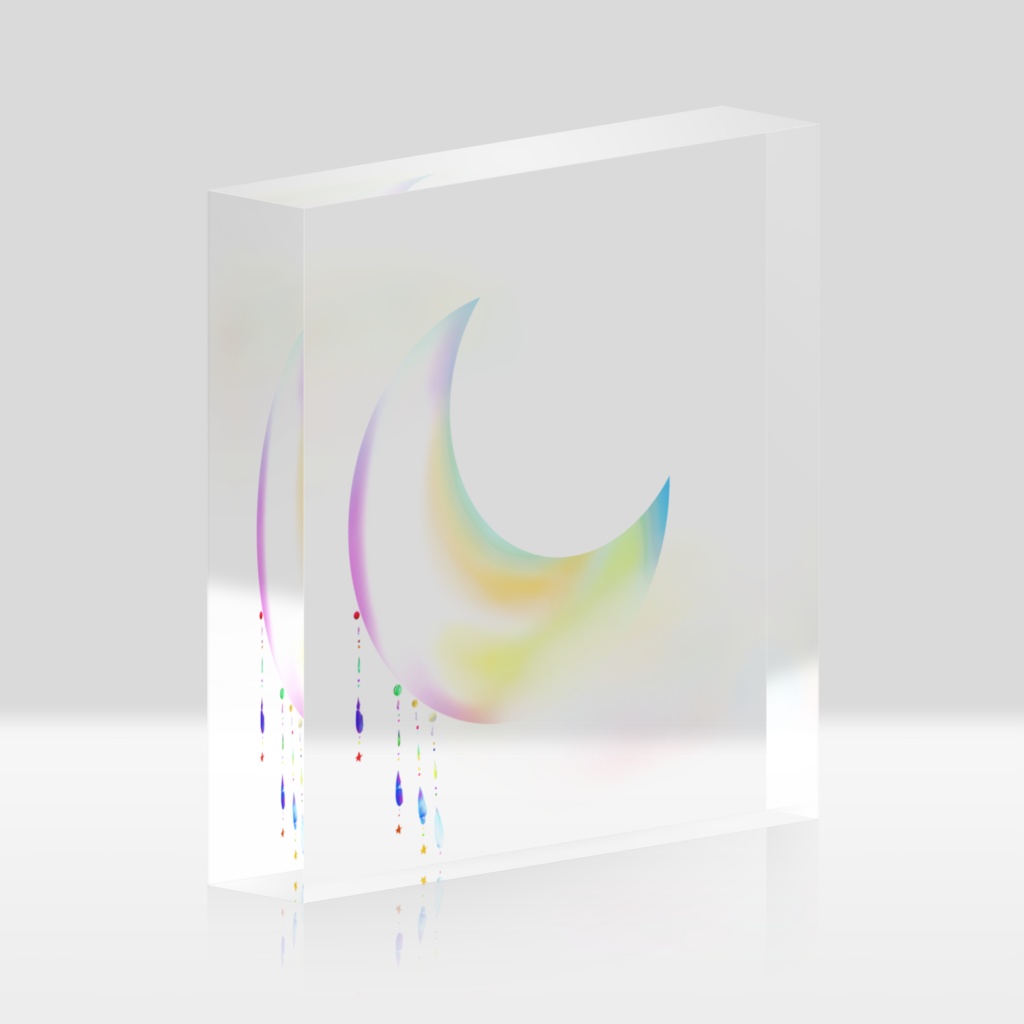 【月】アクリルブロック