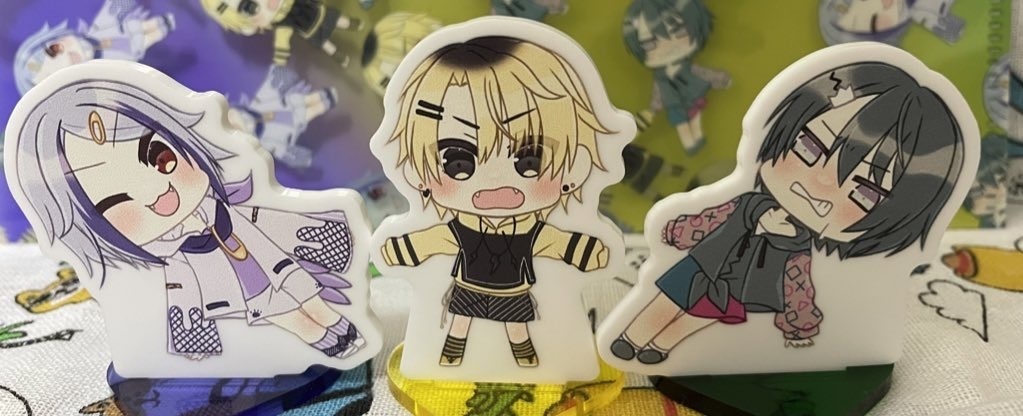 おさぱ💜💛💚組体操アクスタ