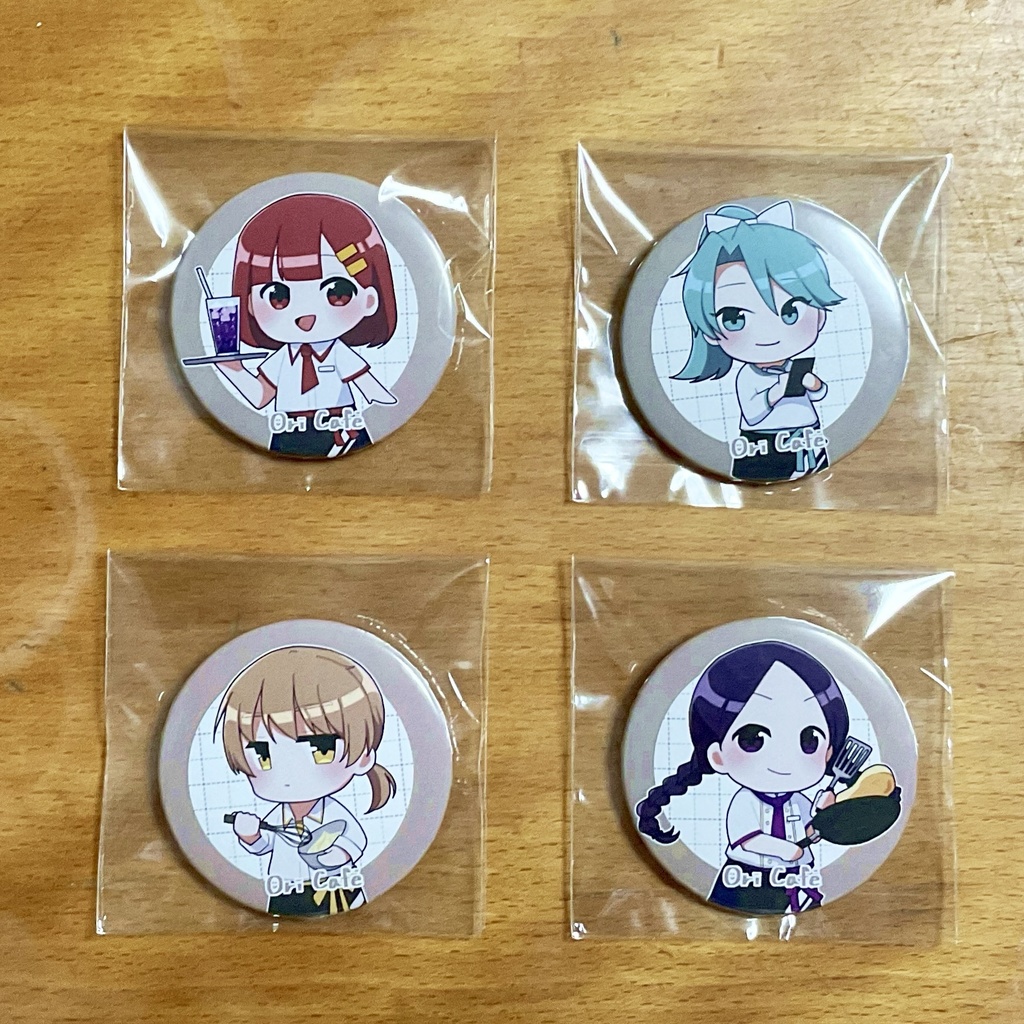 創作JK 缶バッジ カフェver