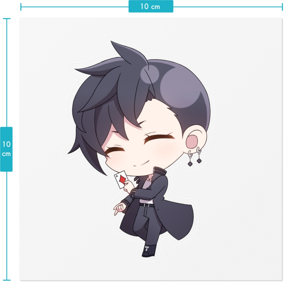 ながれステッカー(笑顔)