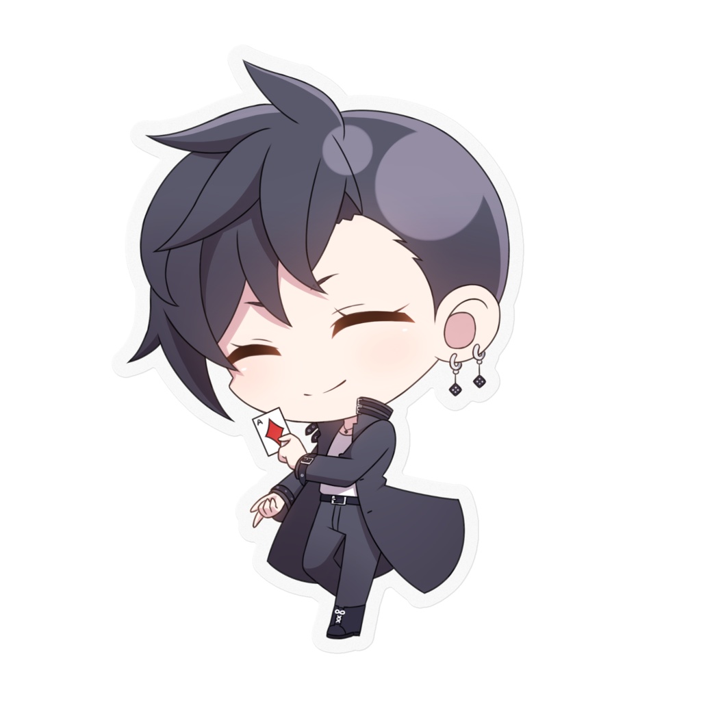 ながれステッカー（笑顔）