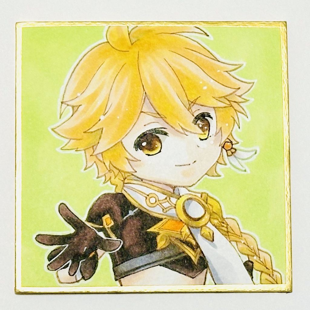 原神　豆色紙