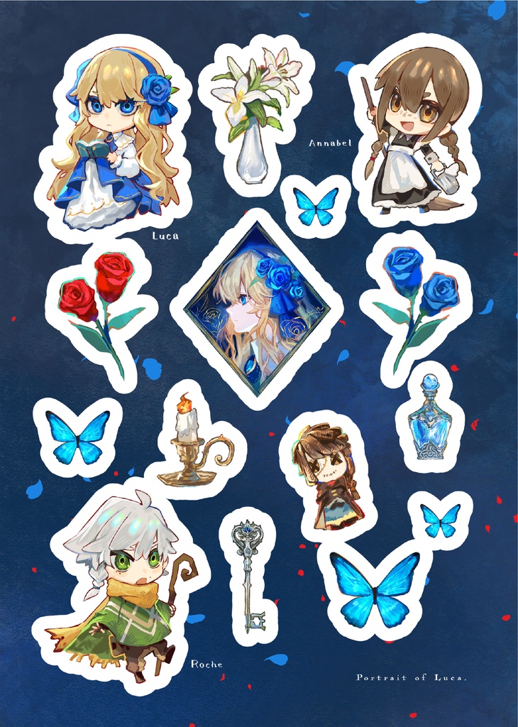 ハーフカットシール