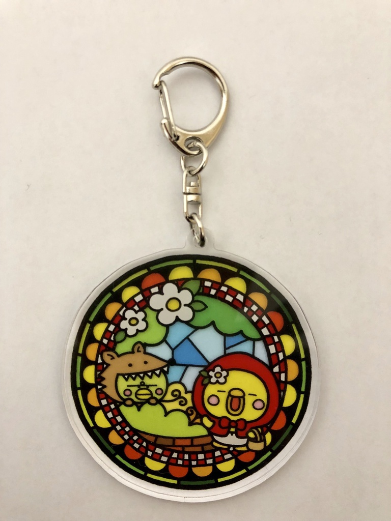 ラスト大特価!ステンドグラス風童話アクリルキーホルダー【4種類】