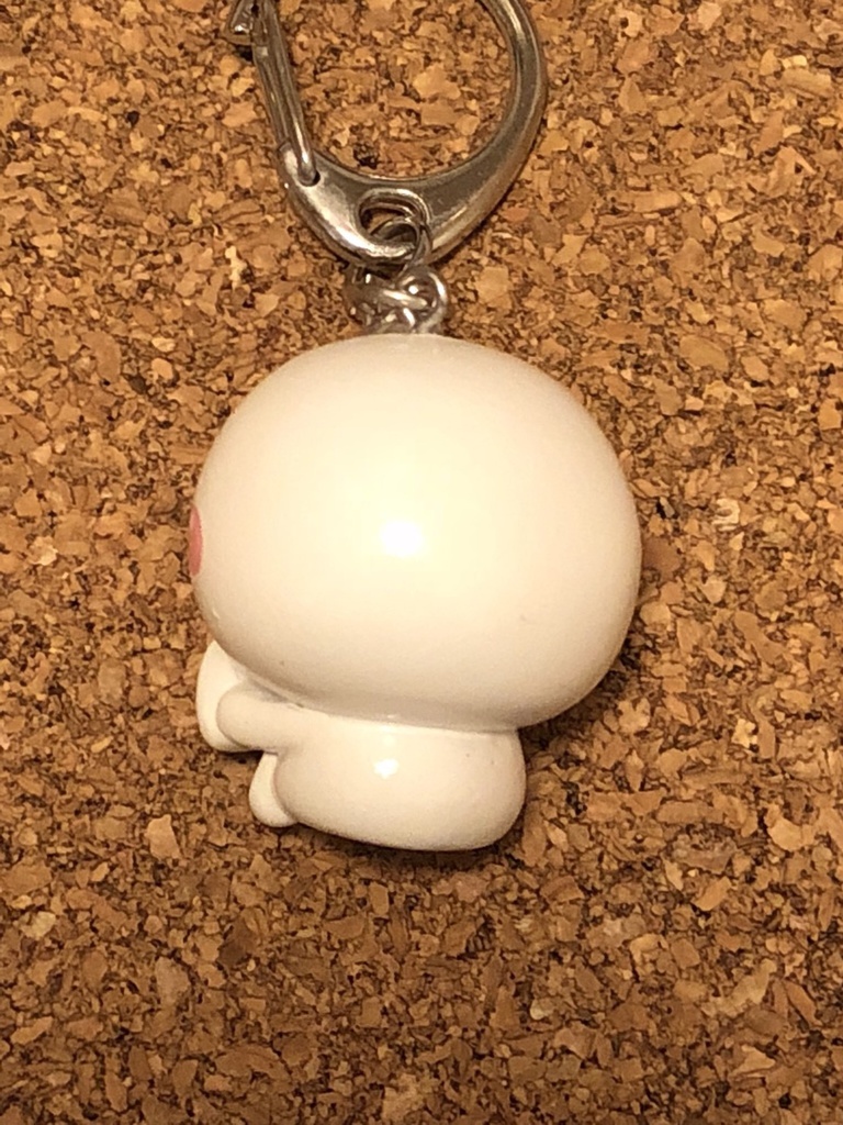 しろまるキーホルダー(●・-・●) 【しろまる★第2弾】おにぎりver