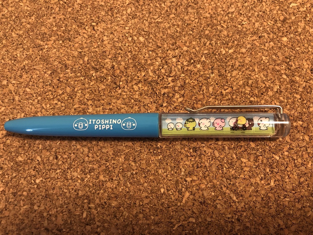 フローティングボールペン【青】