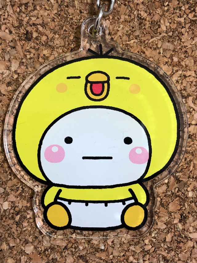 しろまる（ぴっぴ）・アクリルキーホルダー