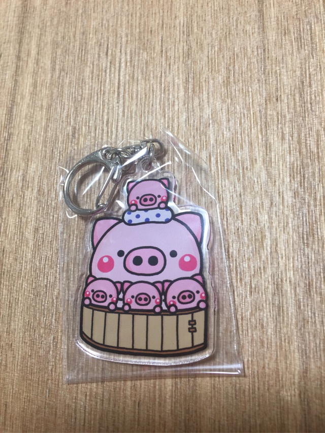 ぶたさん・アクリルキーホルダー