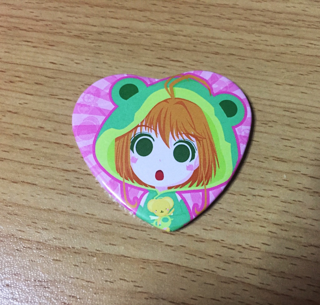 カードキャプターさくら ハート缶バッヂ