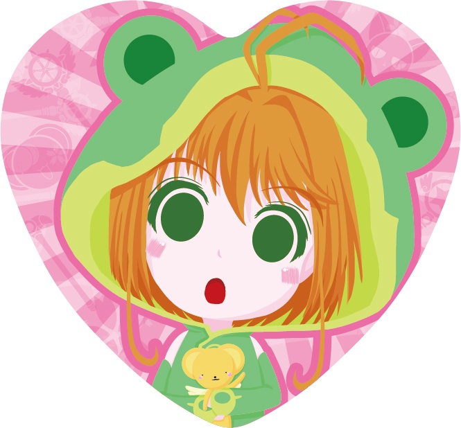 カードキャプターさくら ハート缶バッヂ