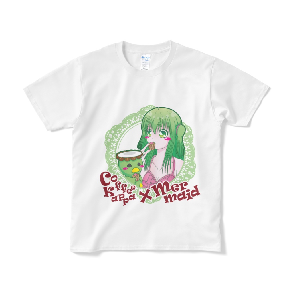 人魚さん ＆ コーヒーカッパ Tシャツ
