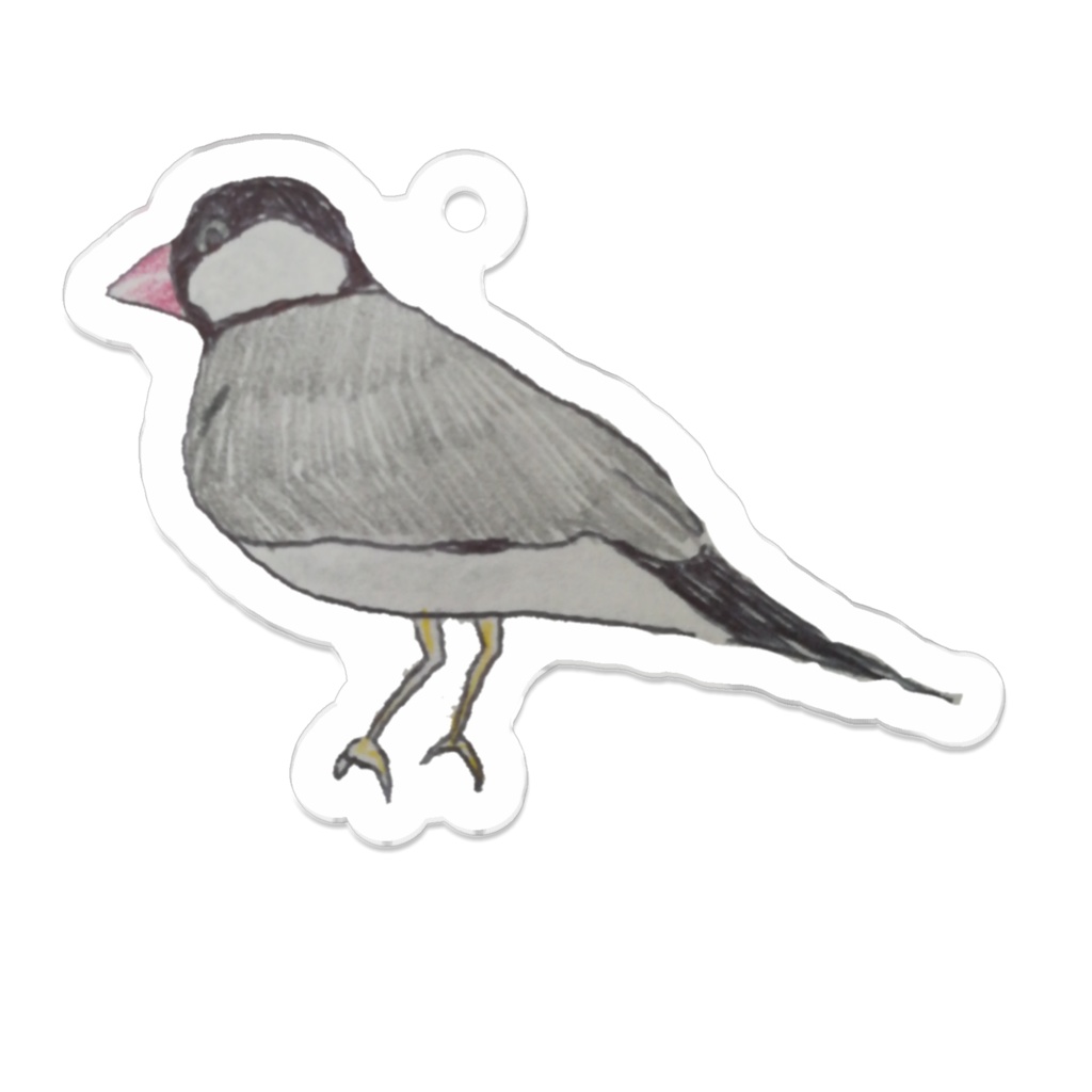 文鳥キーホルダー
