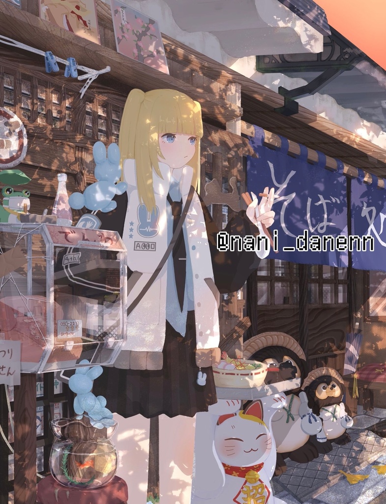 【ドット絵】海老天うさぎな女の子