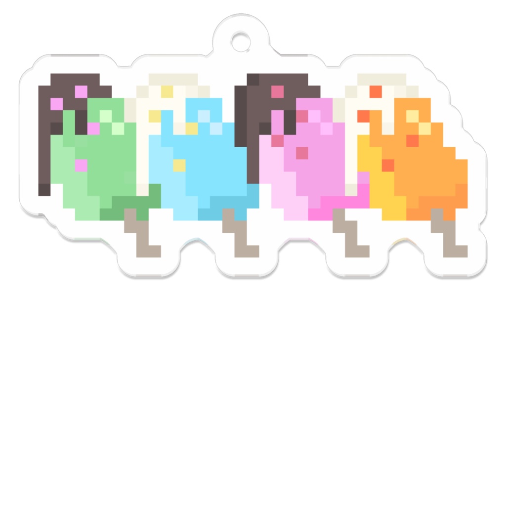 【ドット絵】アイスバー四姉妹