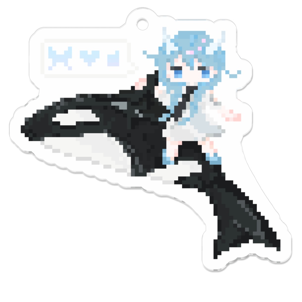 【ドット絵】シャチノリガール