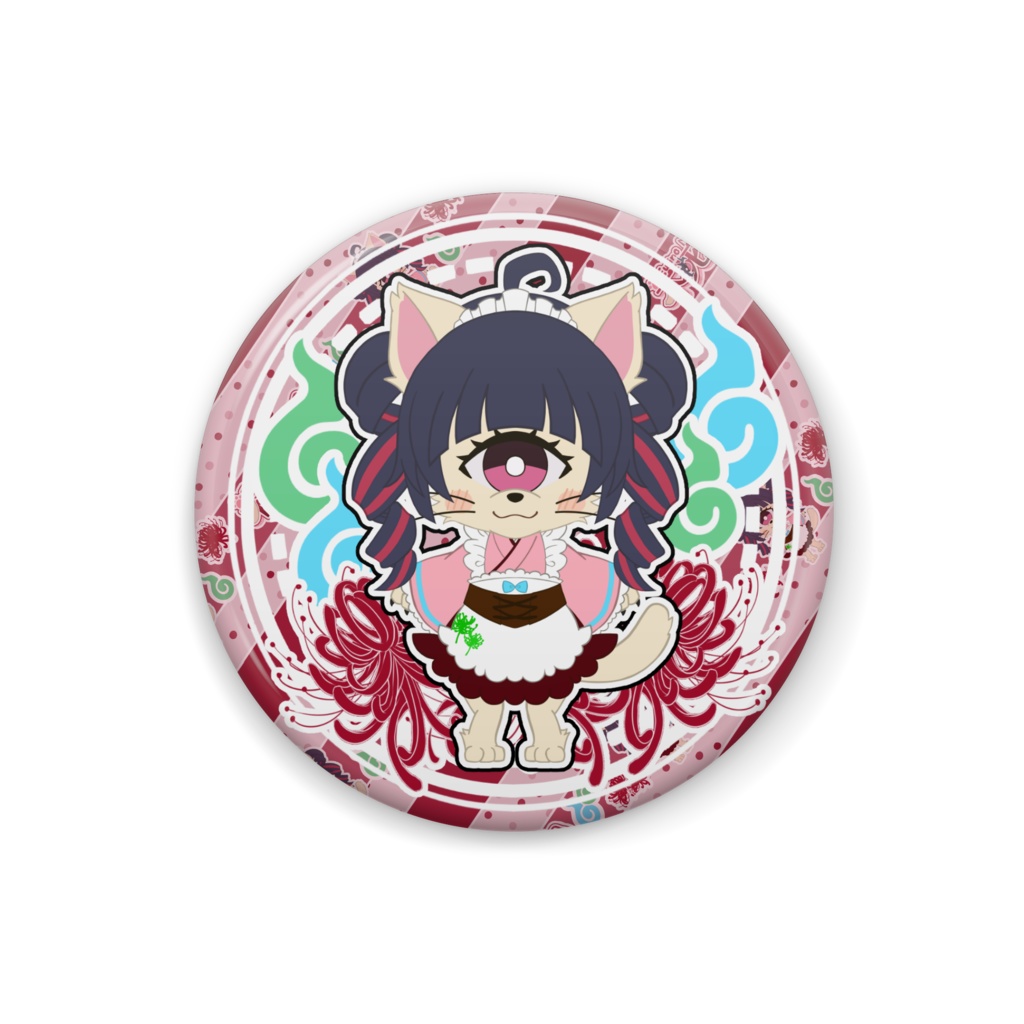 雅にゃん缶バッチ