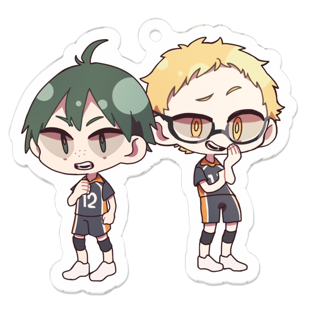 アクリルキーホルダー（山口＆月島）