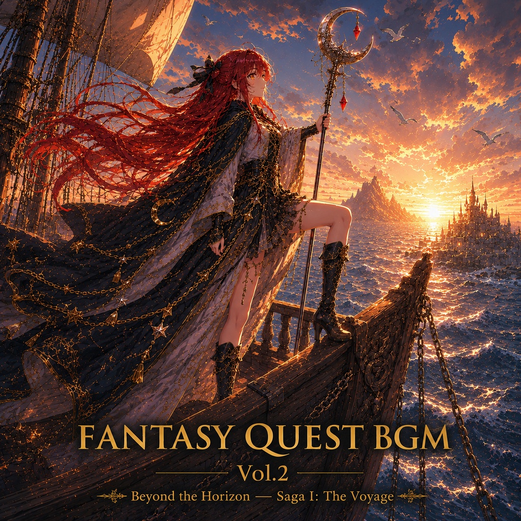【ファンタジーBGM素材】Fantasy Quest BGM Vol.2 - Beyond the Horizon (Saga I 航海編・全10曲・WAV+MP3同梱・商用利用OK)