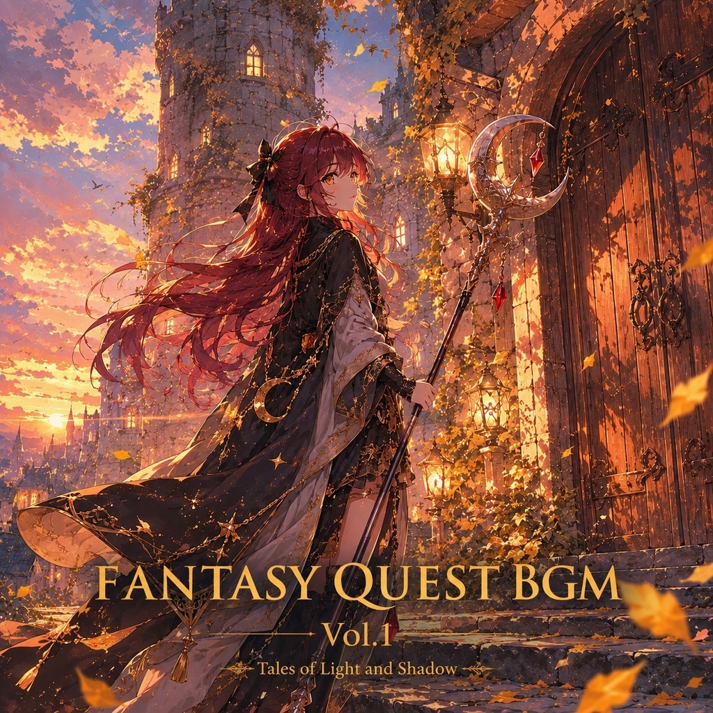 【ファンタジーBGM素材】Fantasy Quest BGM Vol.1「Tales of Light and Shadow」光と影の物語 全6曲 WAV+MP3 商用利用OK