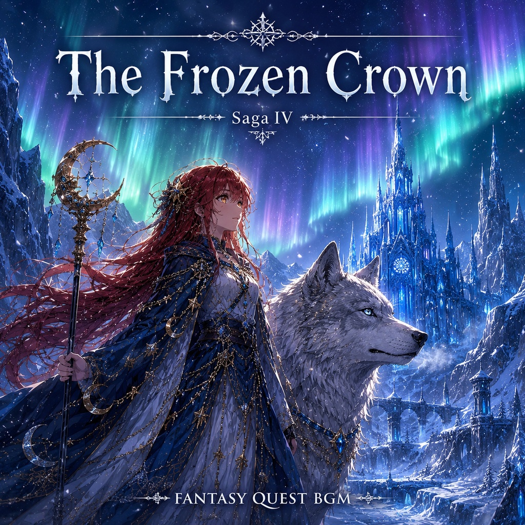 【ファンタジーBGM素材】Fantasy Quest BGM Vol.5「The Frozen Crown」Saga IV 氷雪編・全10曲 WAV+MP3 商用利用OK