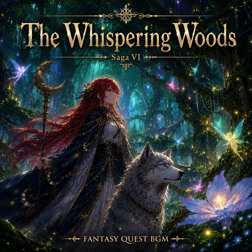 【ファンタジーBGM素材】Fantasy Quest BGM Vol.7 - The Whispering Woods (Saga VI 森編・全10曲・WAV+MP3同梱・商用利用OK)