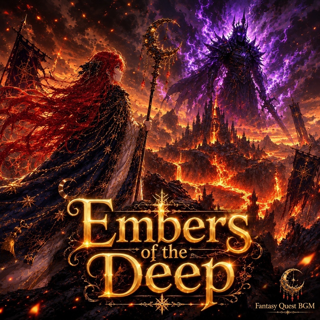 【ファンタジーBGM素材】Fantasy Quest BGM Vol.8 - Embers of the Deep (Saga VII 灼熱編・全10曲・WAV+MP3同梱・商用利用OK)