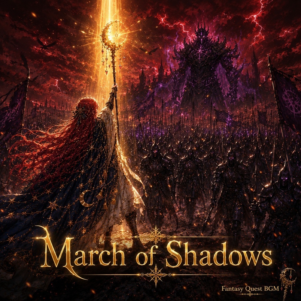 【ファンタジーBGM素材】Fantasy Quest BGM Vol.9 - March of Shadows (Saga VIII 開戦編・全10曲・WAV+MP3同梱・商用利用OK)
