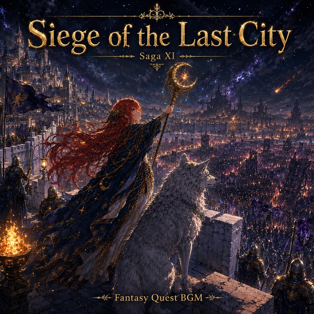 【ファンタジーBGM素材】Fantasy Quest BGM Vol.12 - Siege of the Last City (Saga XI 攻城編・全10曲・WAV+MP3同梱・商用利用OK)